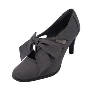 Vintage 30's 40's Style Bow Pump Heels Sz 6.5